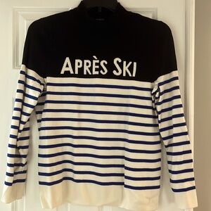 Black and blue stripe sweater